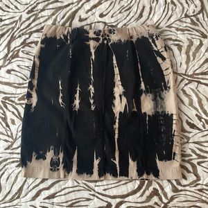 Black & beige multi mini skirt! Tags still on